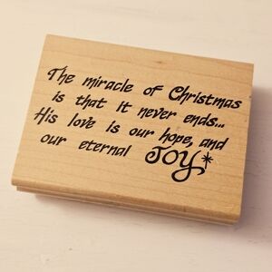 The Miracle of Christmas Rubber Stamp